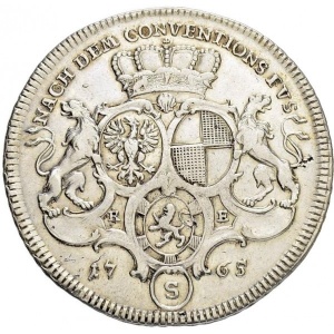 Реверс монеты Бранденбург-Ансбах, ½ талера, 1765