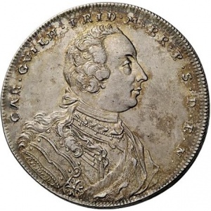Аверс монеты Бранденбург-Ансбах, 1 талер, 1746