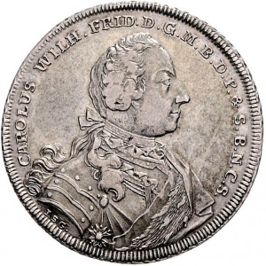 Аверс монеты Бранденбург-Ансбах, 1 талер, 1752
