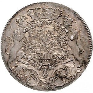 Реверс монеты Бранденбург-Ансбах, 1 талер, 1757