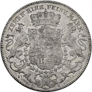 Реверс монеты Бранденбург-Ансбах, 1 талер, 1758-1760