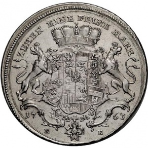 Реверс монеты Бранденбург-Ансбах, 1 талер, 1763