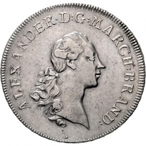 Аверс монеты Бранденбург-Ансбах, 1 талер, 1774