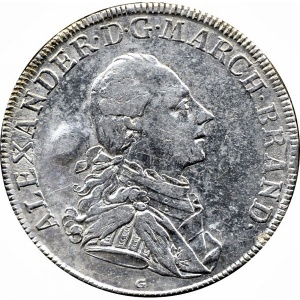Аверс монеты Бранденбург-Ансбах, 1 талер, 1775