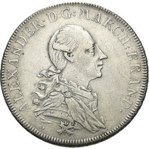 Аверс монеты Бранденбург-Ансбах, 1 талер, 1778
