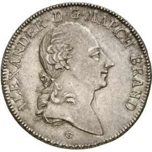 Аверс монеты Бранденбург-Ансбах, 1 талер, 1785