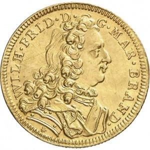 Аверс монеты Бранденбург-Ансбах, 1 дукат, 1715