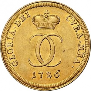 Реверс монеты Бранденбург-Ансбах, 1 дукат, 1726