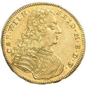 Аверс монеты Бранденбург-Ансбах, 1 дукат, 1740