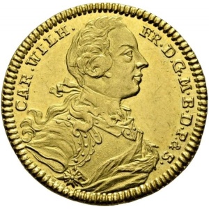 Аверс монеты Бранденбург-Ансбах, 1 дукат, 1753