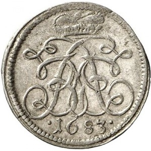 Реверс монеты Бранденбург-Ансбах, 1 крейцер, 1683-1685