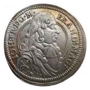 Аверс монеты Бранденбург-Ансбах, ⅙ талера, 1676-1679