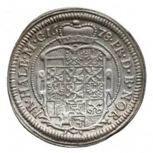 Реверс монеты Бранденбург-Ансбах, ⅙ талера, 1676-1679