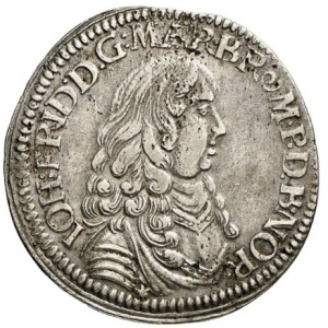 Аверс монеты Бранденбург-Ансбах, ⅓ талера, 1676