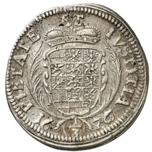 Реверс монеты Бранденбург-Ансбах, ⅓ талера, 1676