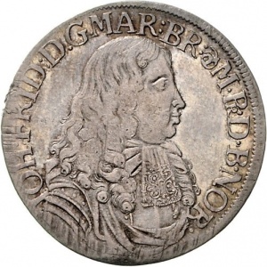 Аверс монеты Бранденбург-Ансбах, ⅔ талера, 1679