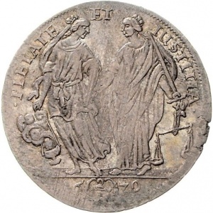 Реверс монеты Бранденбург-Ансбах, ⅔ талера, 1679