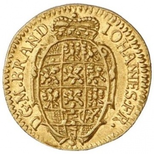 Аверс монеты Бранденбург-Ансбах, ¼ дуката, 1680-1684