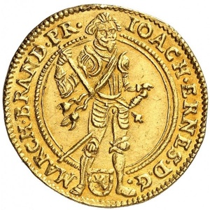 Аверс монеты Бранденбург-Ансбах, 1 дукат, 1609-1624