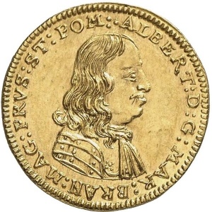 Аверс монеты Бранденбург-Ансбах, 1 дукат, 1663