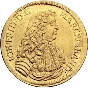 Аверс монеты Бранденбург-Ансбах, 2 дуката, 1672-1683