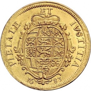 Реверс монеты Бранденбург-Ансбах, 2 дуката, 1672-1683