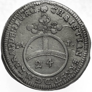 Аверс монеты Бранденбург-Байрейт, 1/24 талера, 1680-1711