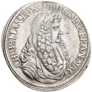 Аверс монеты Бранденбург-Байрейт, 1 талер, 1680-1683