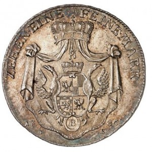Реверс монеты Бранденбург-Байрейт, 1 талер, 1786