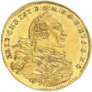 Аверс монеты Бранденбург-Байрейт, 1 дукат, 1763