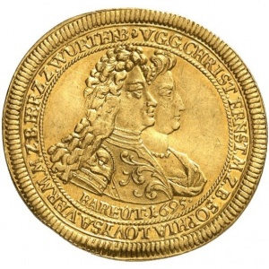 Аверс монеты Бранденбург-Байрейт, 2 дуката, 1695