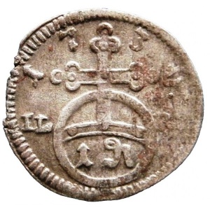 Реверс монеты Бранденбург-Байрейт, 1 пфенниг, 1727-1735