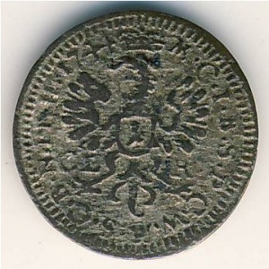 Реверс монеты Бранденбург-Байрейт, 1 крейцер, 1741-1744