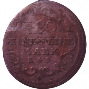 Реверс монеты Бранденбург-Байрейт, 2½ крейцера, 1765-1766