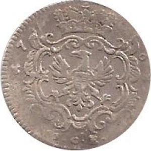Аверс монеты Бранденбург-Байрейт, 2½ крейцера, 1766-1768