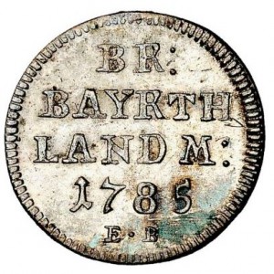 Реверс монеты Бранденбург-Байрейт, 2½ крейцера, 1779-1786
