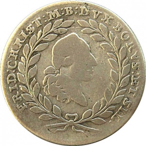 Аверс монеты Бранденбург-Байрейт, 10 крейцеров, 1765-1768