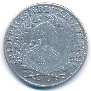 Аверс монеты Бранденбург-Байрейт, 20 крейцеров, 1760-1763