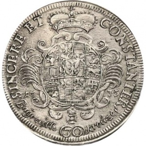 Реверс монеты Бранденбург-Байрейт, 30 крейцеров, 1735-1737