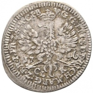 Аверс монеты Бранденбург-Байрейт, 1/48 талера, 1736-1746