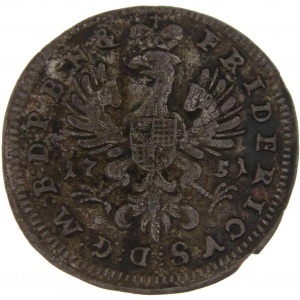 Аверс монеты Бранденбург-Байрейт, 1/48 талера, 1748-1751