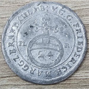 Аверс монеты Бранденбург-Байрейт, 1/24 талера, 1735-1737