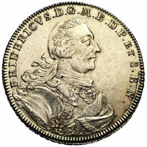 Аверс монеты Бранденбург-Байрейт, 1 талер, 1752