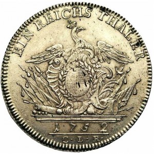 Реверс монеты Бранденбург-Байрейт, 1 талер, 1752
