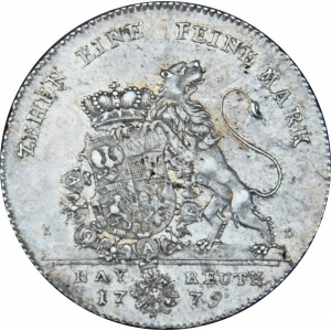 Реверс монеты Бранденбург-Байрейт, 1 талер, 1779