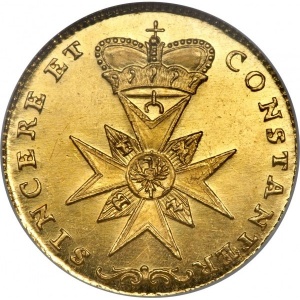 Реверс монеты Бранденбург-Байрейт, 1 дукат, 1767