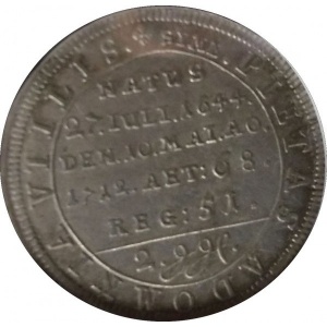 Реверс монеты Бранденбург-Байрейт, ¹⁄₁₂ талера, 1712, Смерть Кристиана Эрнста