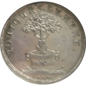 Реверс монеты Бранденбург-Байрейт, ¹⁄₁₂ талера, 1726, Смерть Георга Вильгельма /номинал 12/