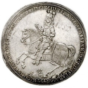 Аверс монеты Бранденбург-Байрейт, 1 талер, 1664, Избрание Кристиана Эрнста капитаном Франконского круга