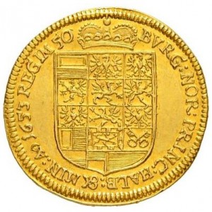 Реверс монеты Бранденбург-Байрейт, 1 дукат, 1653, 50 лет правлению